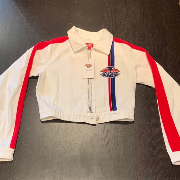 BRAND NEW, Dickies white denim racing jacket! - Picture 5 of 5
